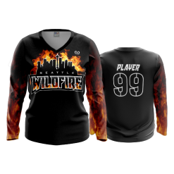 2691 FD Womens V-Neck Longsleeve SEATTLE-WILDFIRE