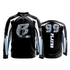 2729 FD Quarter Zip Batting Jacket LS REMIX-BLACK-ADDS
