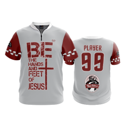2741 FD Quarter Zip Batting Jacket SS HAND-AND-FEET-OF-JESUS