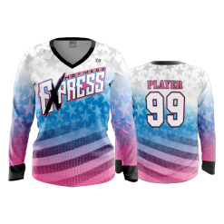 1484 FD Womens V-Neck Longsleeve HOT-MESS-EXPRESS