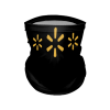 (SINGLES) FACE GAITER 19in WALMARTBLACK