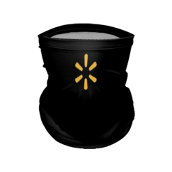 (SINGLES) FACE GAITER 19in WALMARTBLACK