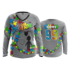FD Womens V-Neck Longsleeve AUTISM-RIBBON-1