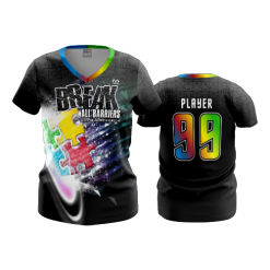 FD Womens V-Neck BREAK-ALL-BARRIERS