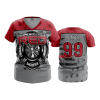 2734 FD Womens V-Neck MY-HERO-WEARS-RED