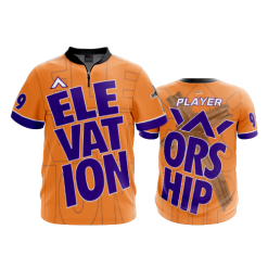 2703 FD Quarter Zip Batting Jacket SS WORSHIP-ORANGE