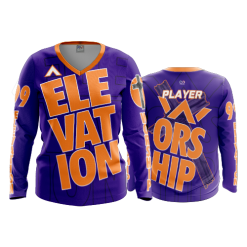 2703 FD Womens V-Neck Longsleeve WORSHIP-PURPLE