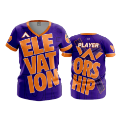 2703 FD Womens V-Neck WORSHIP-PURPLE