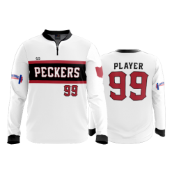 2753 FD Quarter Zip Batting Jacket LS WOODPECKERS