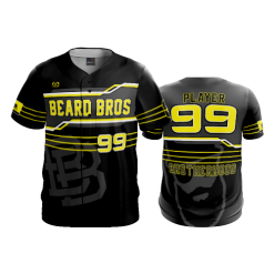 2755 FD ProTek Mens Full Button Down BEARD-BROS-BLACK
