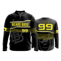 2755 FD Quarter Zip Batting Jacket LS BEARD-BROS-BLACK