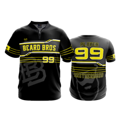 2755 FD Quarter Zip Batting Jacket SS BEARD-BROS-BLACK