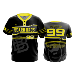 2755 FD MENS 2 BUTTON SCOOP NECK CL BEARD-BROS-BLACK
