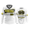 2755 FD Womens V-Neck Longsleeve BEARD-BROS-WHITE