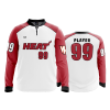 2761 FD Quarter Zip Batting Jacket LS VIENNA-HEAT-WHITE