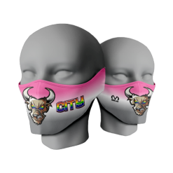 1262 FACE GAITER 5in CITY-ELECTRIC-MASK-PINK