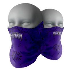 1457 FACE GAITER 19in QUIET-STORM-PURPLE-MASKS