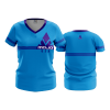 2760 FD Womens V-Neck BRAND-PURPBLUE-TRIANGLE