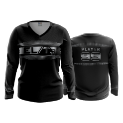 2759 FD Womens V-Neck Longsleeve MOJO-ELITE-BLACK