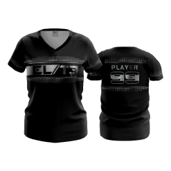 2760 FD Womens V-Neck MOJO-ELITE-BLACK