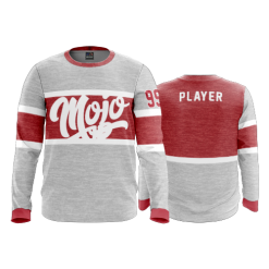 2320 FD Long Sleeve MENS RED-HEATHER-BRANDED