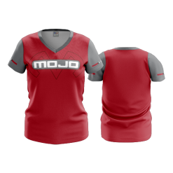 2760 FD Womens V-Neck RED-MOJO-USA-POCKET