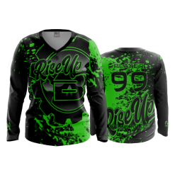 2764 FD Womens V-Neck Longsleeve RISE-UP-B