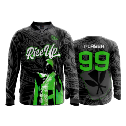 2764 FD Quarter Zip Batting Jacket LS RISE-UP