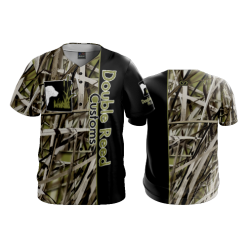 2765 FD ProTek Mens Full Button Down DOUBLE-REED-CUSTOMS-BLACK