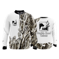 2765 FD Quarter Zip Batting Jacket LS DOUBLE-REED-CUSTOMS-WHITE