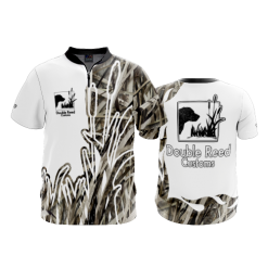 2765 FD Quarter Zip Batting Jacket SS DOUBLE-REED-CUSTOMS-WHITE