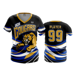 1092 FD Womens V-Neck WCH-COUGARS