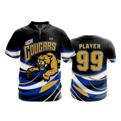 1092 FD Quarter Zip Batting Jacket SS WCH-COUGARS
