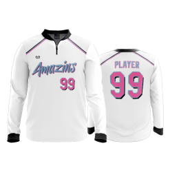 2612 FD Quarter Zip Batting Jacket LS AMAZINZ-MIAMI