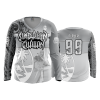 499 FD Womens V-Neck Longsleeve SINDALUN-GUAHAN-GREY