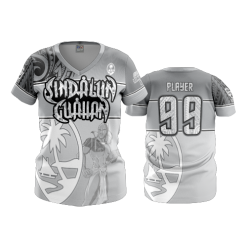 499 FD Womens V-Neck SINDALUN-GUAHAN-GREY