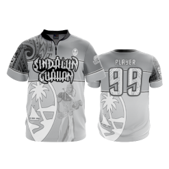 499 FD Quarter Zip Batting Jacket SS SINDALUN-GUAHAN-GREY