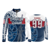 499 FD Quarter Zip Batting Jacket LS SINDALUN-GUAHAN-RWB