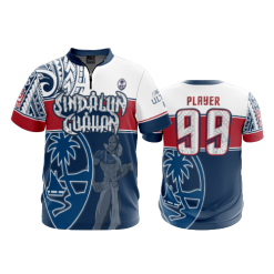 499 FD Quarter Zip Batting Jacket SS SINDALUN-GUAHAN-RWB