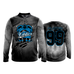 2292 FD Quarter Zip Batting Jacket LS THAT-EDDIES-TEAM-BLACKOUT