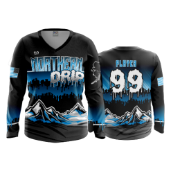 2769 FD Womens V-Neck Longsleeve NORTHERN-DRIP