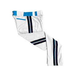 1986 CL WHITE CUSTOM BRAID MENS PANT SHOCKMASTERS-FLO-FLO INK + $5