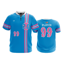 2105 FD Quarter Zip Batting Jacket SS 2-POINT-0-BLUE-FLO INK + $5