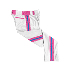 2105 CL WHITE CUSTOM BRAID MENS PANT 2-POINT-0-BLUE-FLO INK + $5