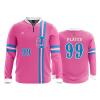 2105 FD Quarter Zip Batting Jacket LS 2-POINT-0-PINK-FLO INK + $5