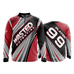 2771 FD Quarter Zip Batting Jacket LS WASTED-POTENTIAL
