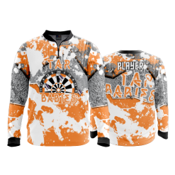 2486 FD Quarter Zip Batting Jacket LS TAR-BABIES-ORANGE