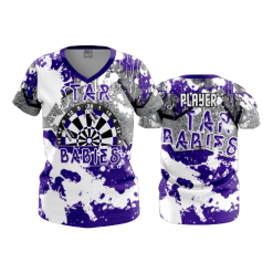 2486 FD Womens V-Neck TAR-BABIES-PURPLE