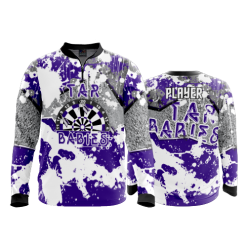 2486 FD Quarter Zip Batting Jacket LS TAR-BABIES-PURPLE