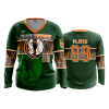 2776 FD Womens V-Neck Longsleeve DARK-HORSE-GREEN